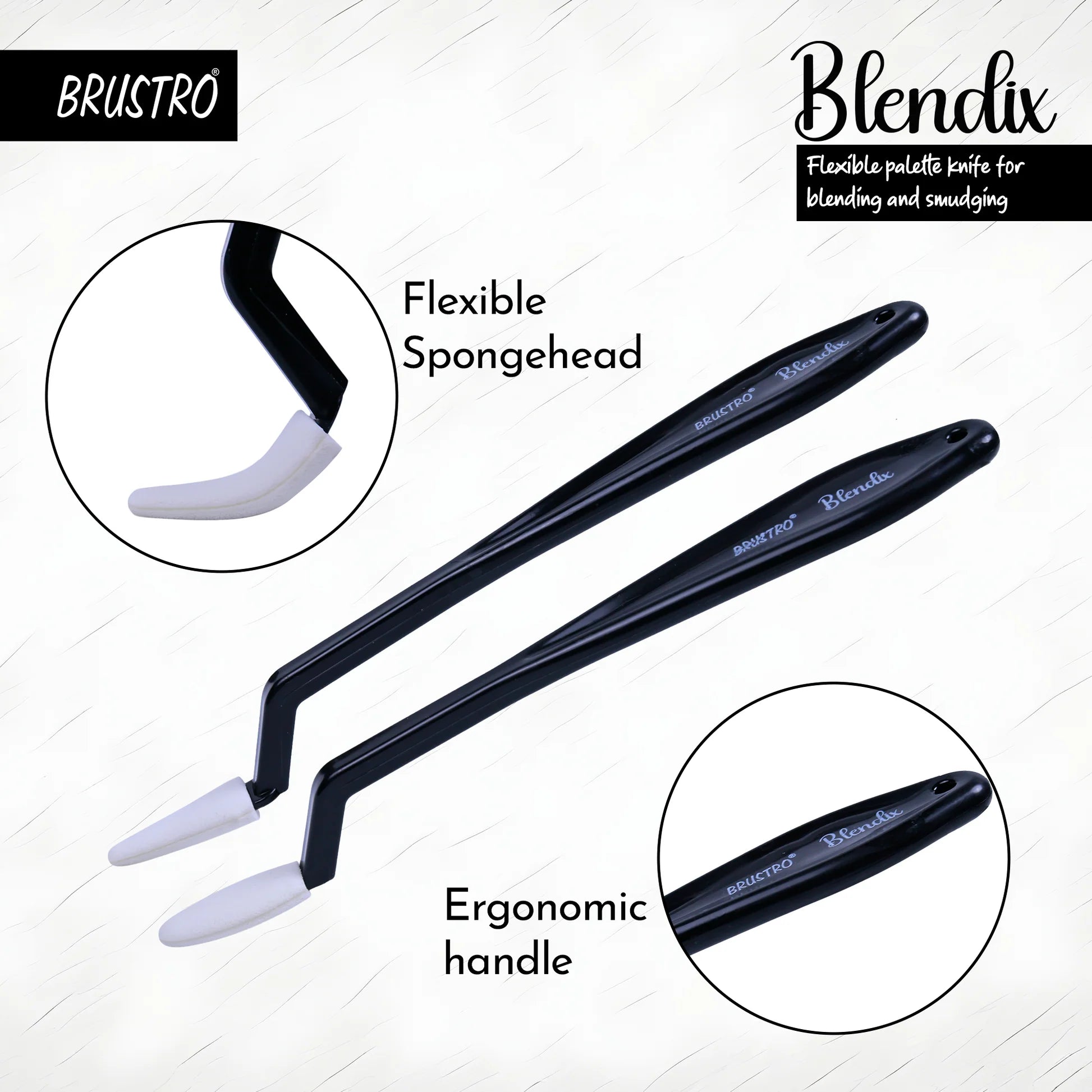 BRUSTRO, Blendix Palette Knife | Set Of 2.