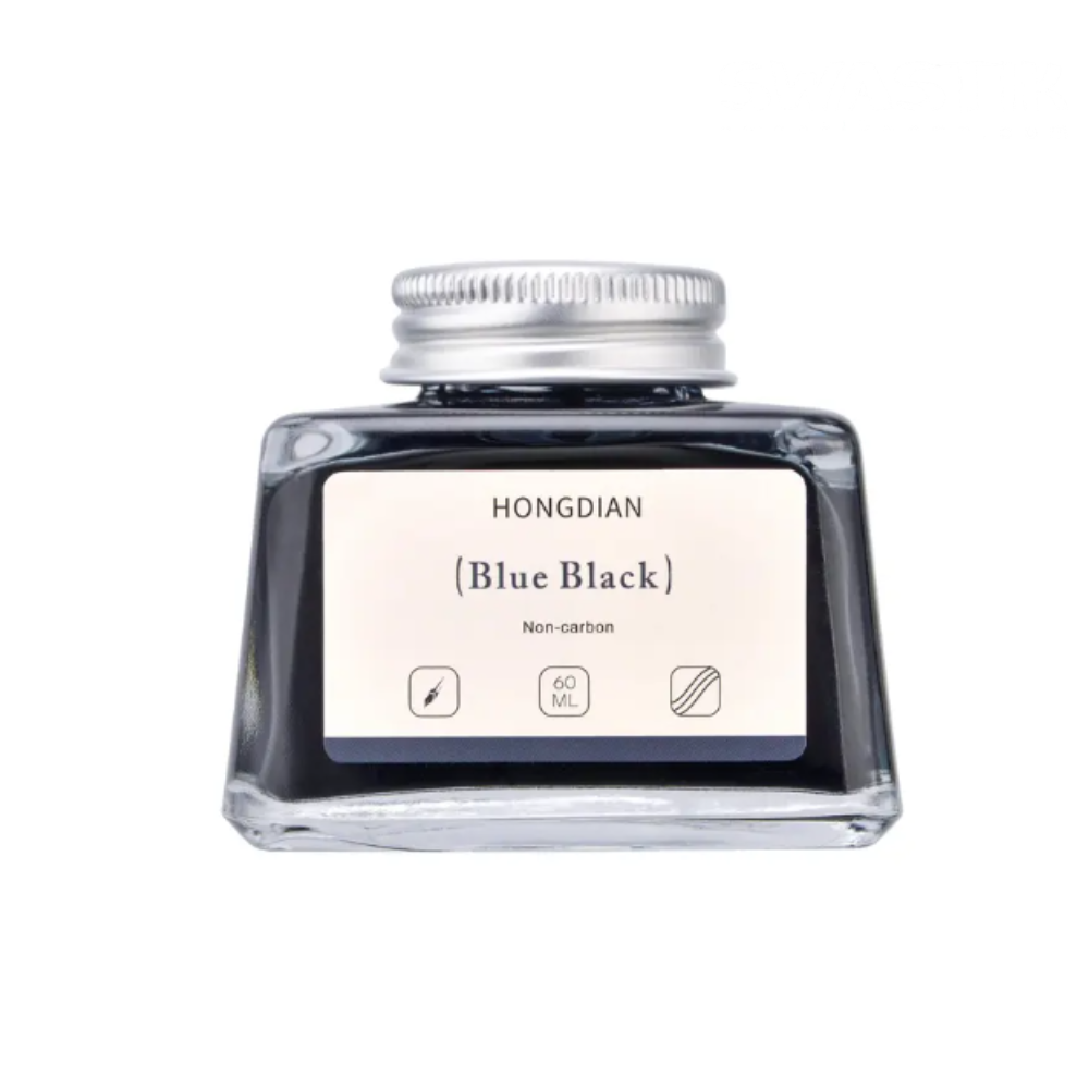 HONGDIAN, Ink Bottle - Non Carbon | BLUE BLACK | 60 mL.