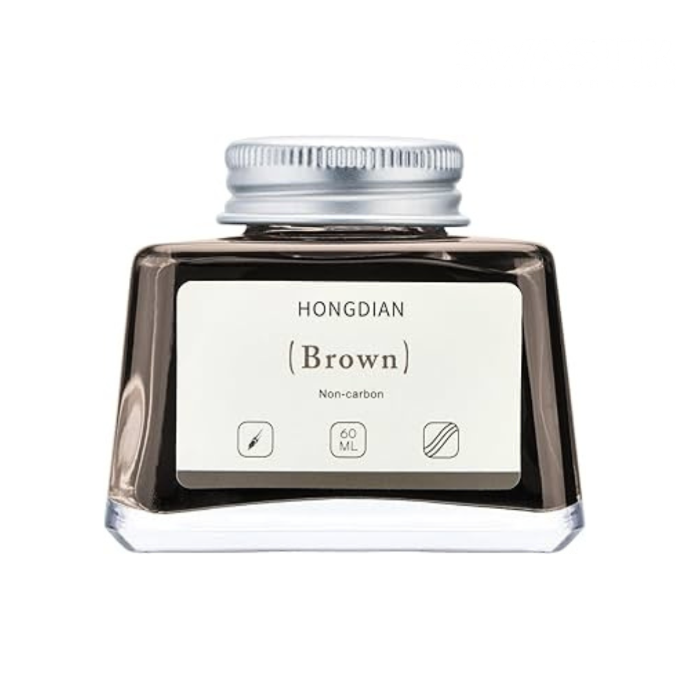 HONGDIAN, Ink Bottle - Non Carbon | BROWN | 60 mL.