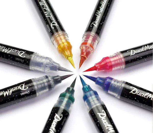 PENTEL, Duel Metalic brush - Arts.