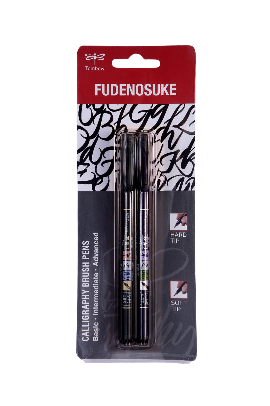 TOMBOW, Calligraphy Brush Pen - FUDENOSUKE | Set of 2.
