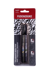TOMBOW, Calligraphy Brush Pen - FUDENOSUKE | Set of 2.