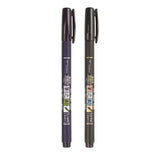 TOMBOW, Calligraphy Brush Pen - FUDENOSUKE | Set of 2.