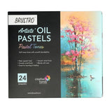 BRUSTRO, Artists Oil Pastels | Pastel  | Set of 24.