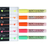 BRUSTRO, DIY Acrylic Marker | NEON | Set of 5.