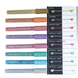 BRUSTRO, DIY Acrylic Marker | METALLIC | Set of 8.