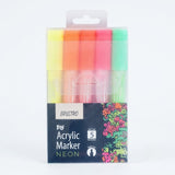 BRUSTRO, DIY Acrylic Marker | NEON | Set of 5.