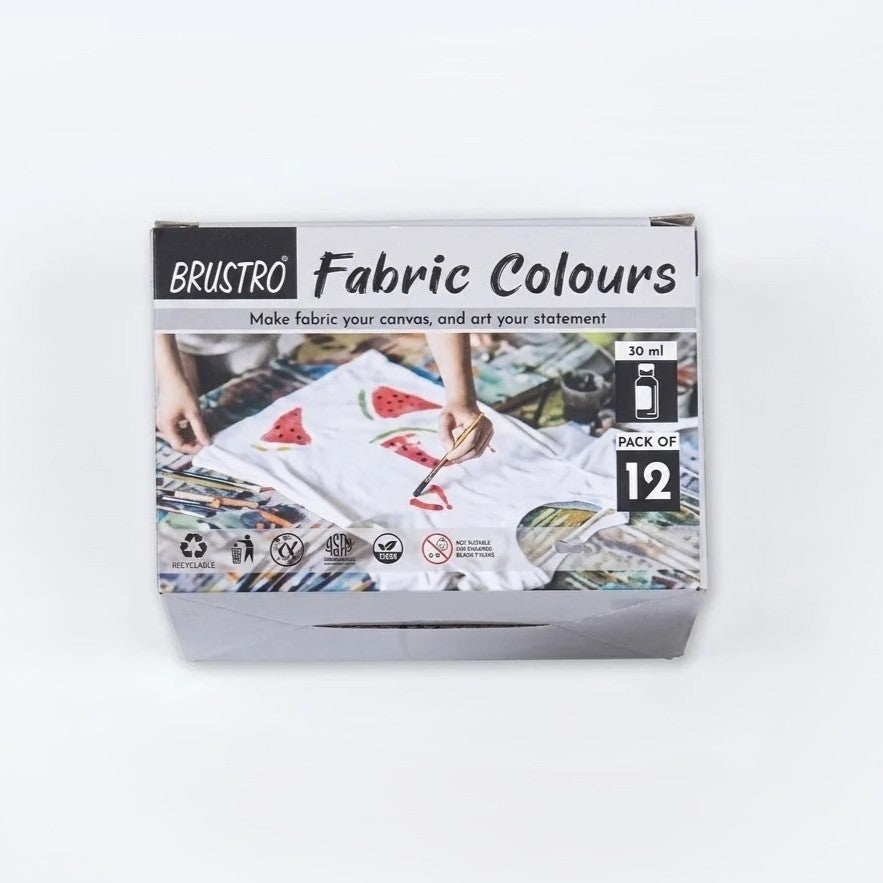 BRUSTRO, Fabric Colours |30 ml | Set of 12.