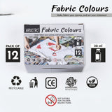 BRUSTRO, Fabric Colours |30 ml | Set of 12.