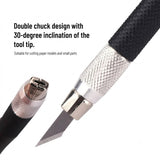 BRUSTRO, Cutter - Crafter`s pen Knife | 8 Blade Refills.