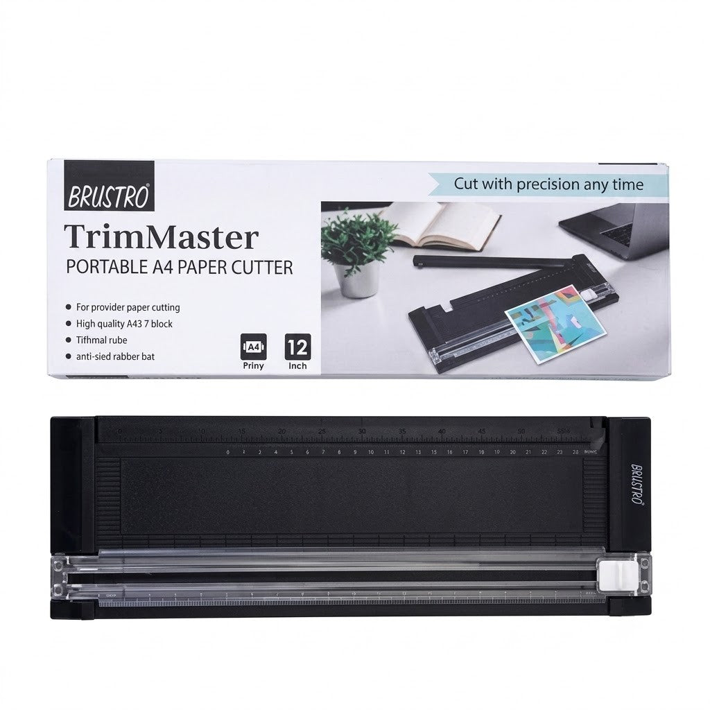 BRUSTRO, Paper Cutter - Trim Master | Portable | A4.