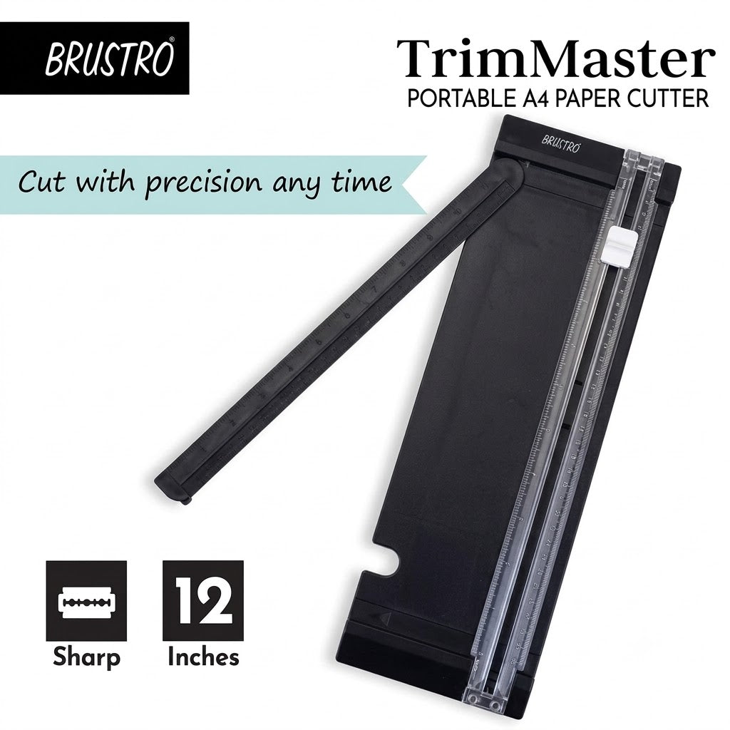 BRUSTRO, Paper Cutter - Trim Master | Portable | A4.