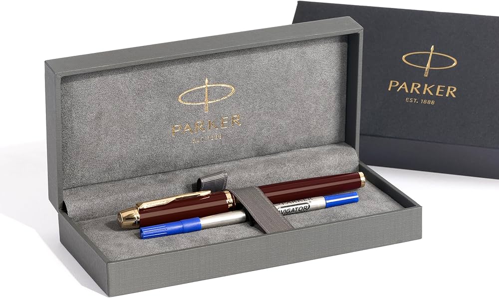PARKER, Rollerball Pen - ODYSSEY | Burgundy | Gold Trim.