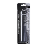 BRUSTRO, Charcoal Pencils - Artists | Set Of 4 .