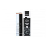 BRUSTRO, Coloured Pencils, Black & White - Artists | Set Of 6.