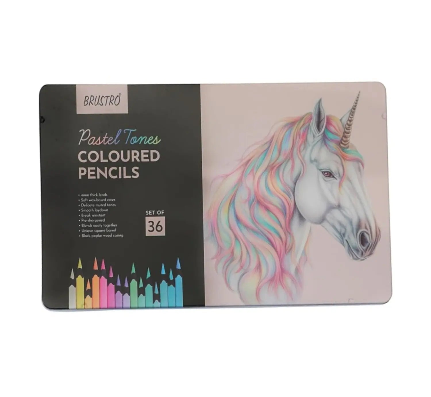 BRUSTRO, Toner Coloured Pencils - Pastel | 36shades.