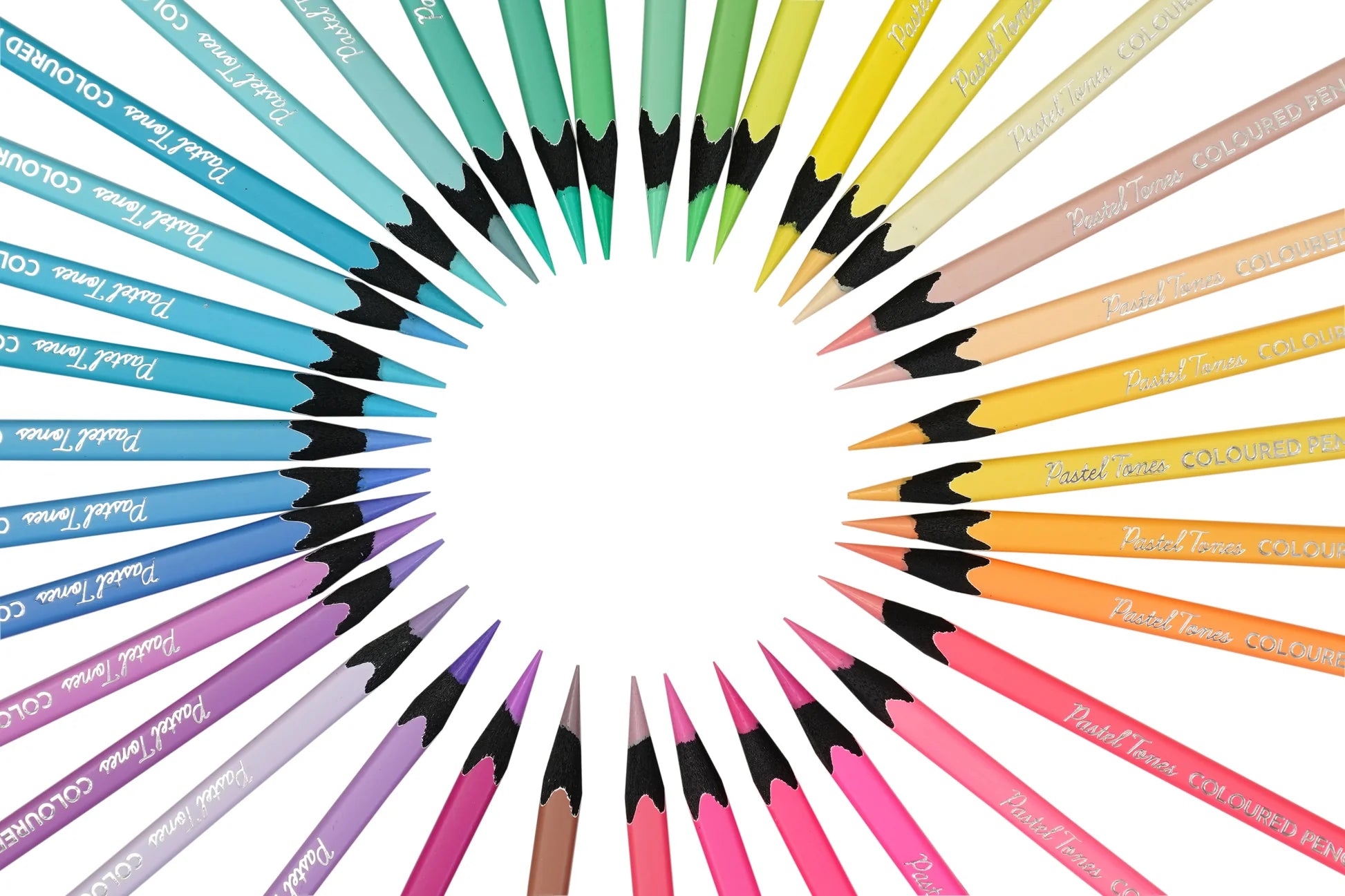 BRUSTRO, Toner Coloured Pencils - Pastel | 36shades.