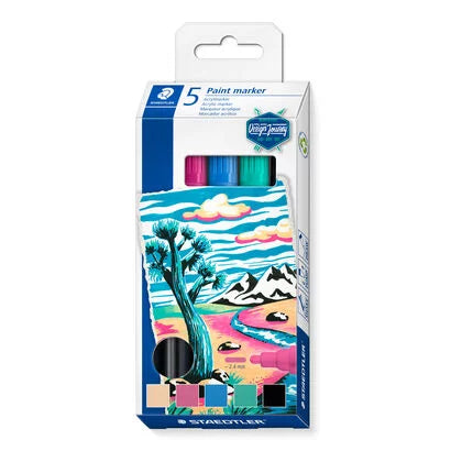 STAEDTLER, Paint Marker - LUMOCOLOR | Set of 5 | ~ 2.4 mm.