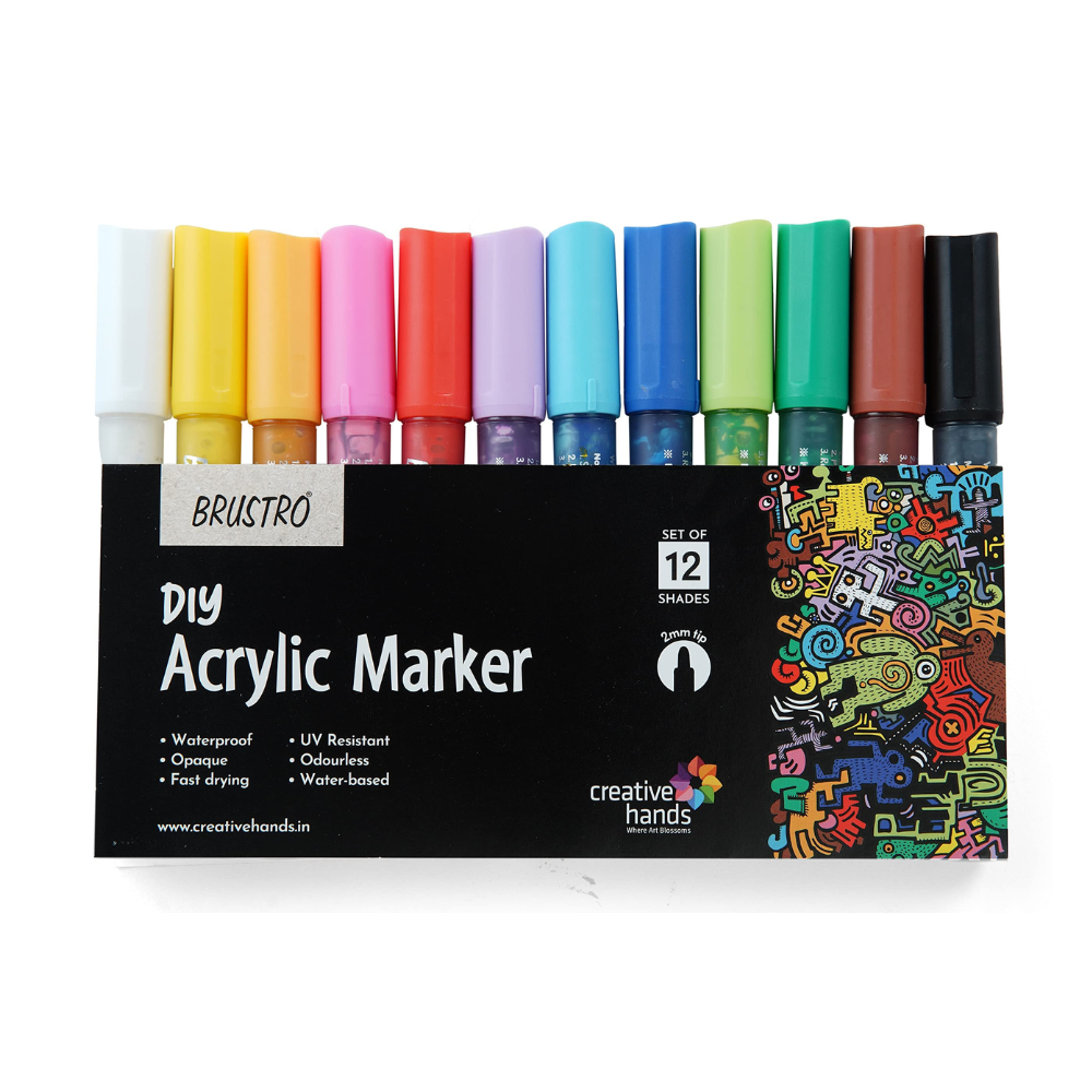 BRUSTRO, Acrylic Marker | DIY | 12pc.