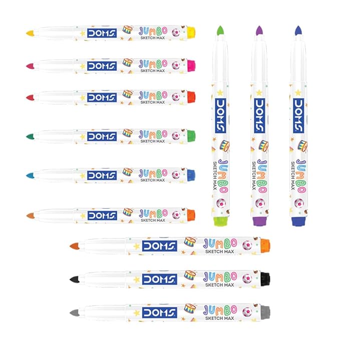 DOMS, Sketch Pen - JUMBO SKETCH MAX | Set of 12.
