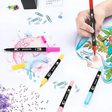 TOMBOW, Brush Pen - Dual | Tropical Palette | Set of 6.
