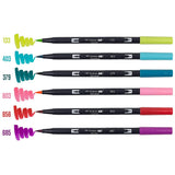 TOMBOW, Brush Pen - Dual | Tropical Palette | Set of 6.