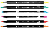 TOMBOW, Brush Pen - Dual | Tropical Palette | Set of 6.