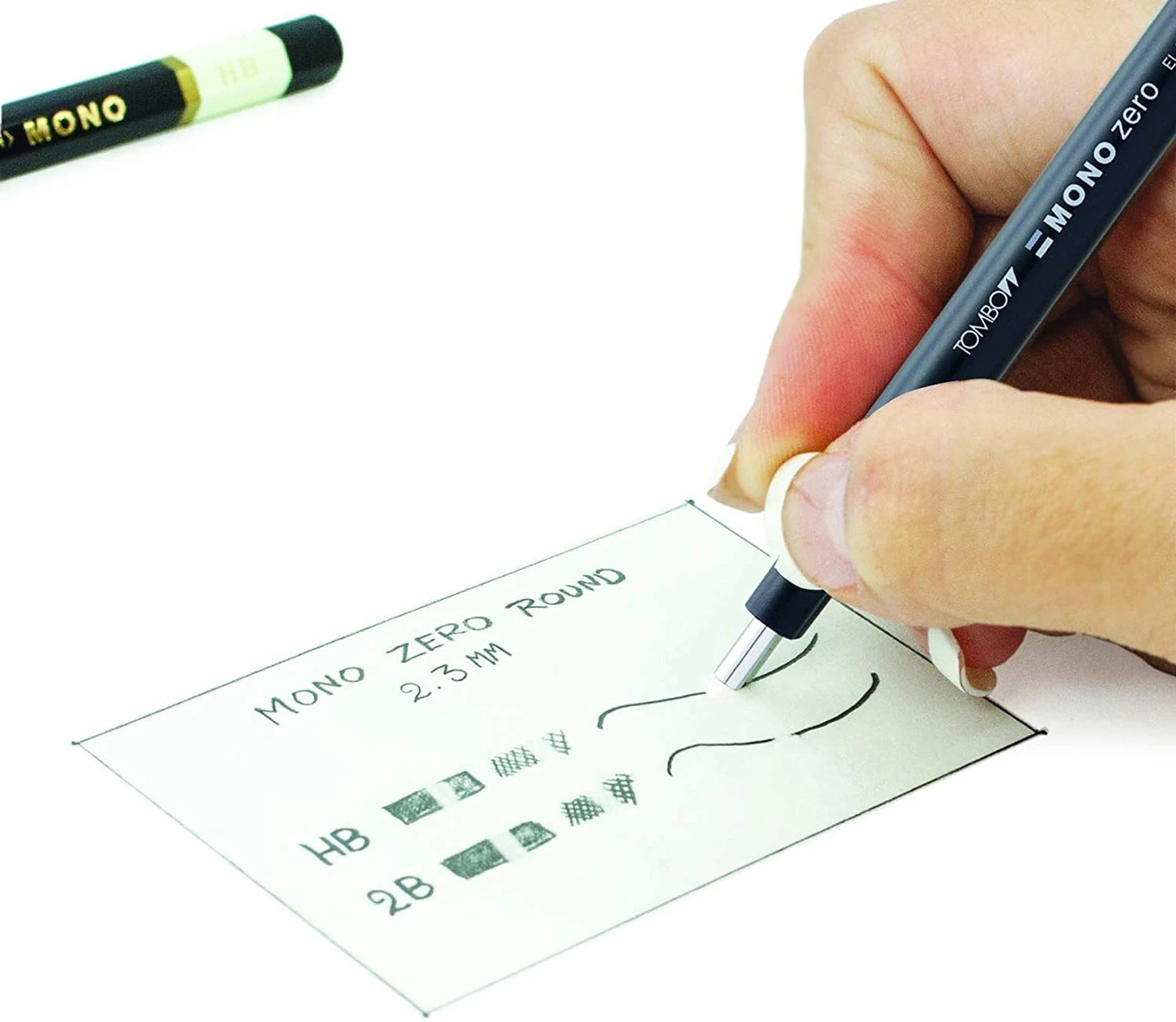 TOMBOW, Eraser - MONO Zero | Black | Round | 2.3mm.