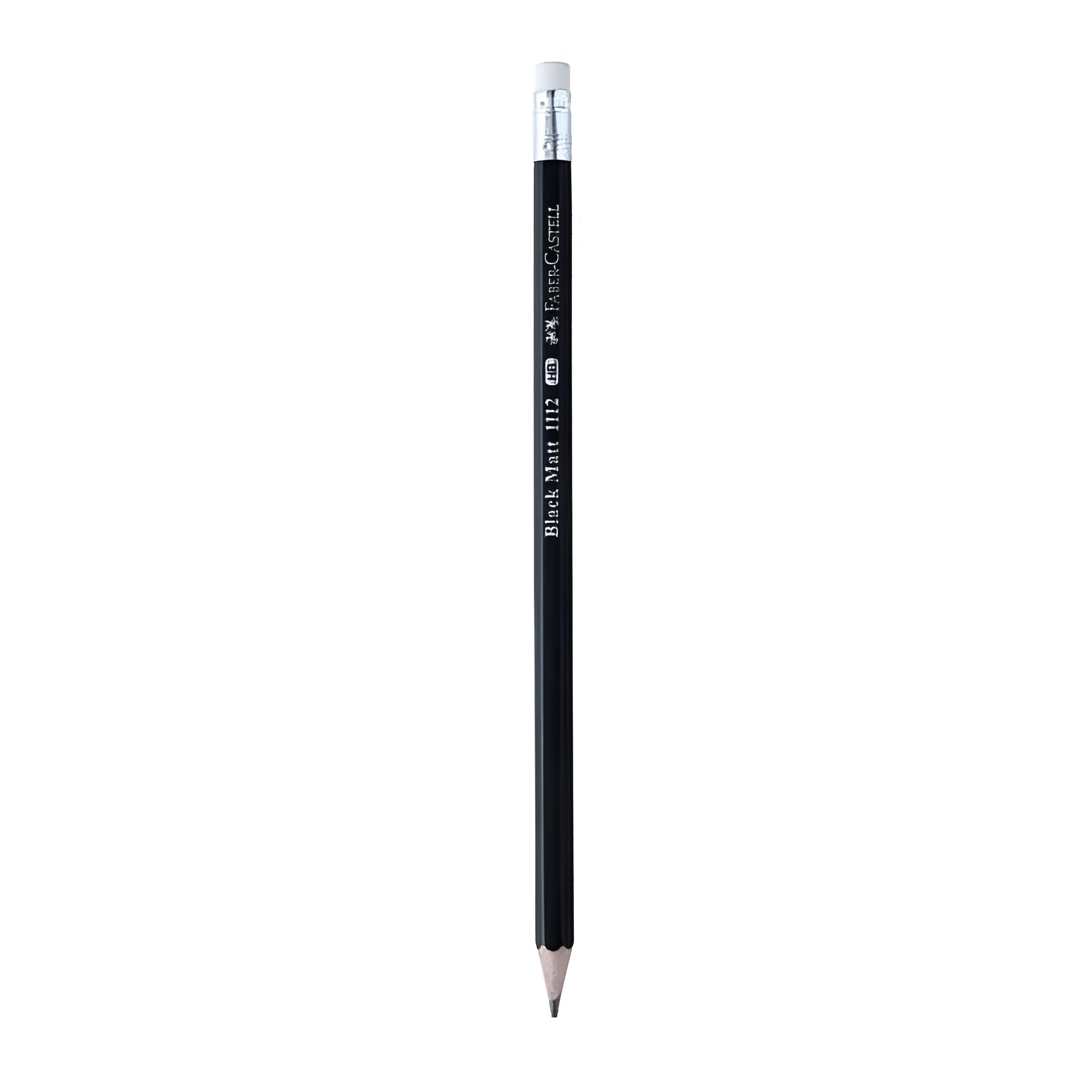 FABER-CASTELL, Pencil - Black Matt Eraser Tip | 2B | Pack of 10.