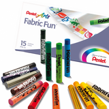 PENTEL, FABRIC Fun Pastel Dye Sticks - Arts | 15 Curs,