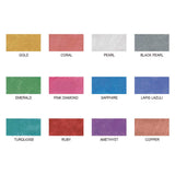 ZIG, Pearlescent Watercolor - Gansai Tambi | Jewel Box | Set of 12.