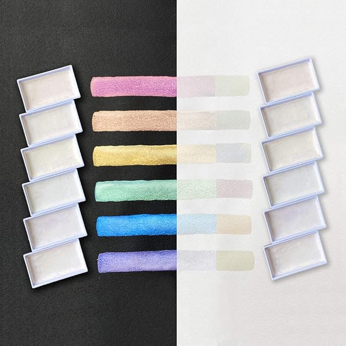 ZIG, Watercolour - Gansai Tambi | OPAL Colors | Set of 6.