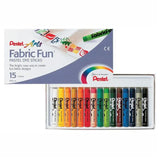 PENTEL, FABRIC Fun Pastel Dye Sticks - Arts | 15 Curs,