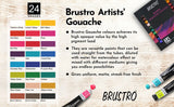 BRUSTRO, Gouache Colour - Artists | 24shads | 12 ml.