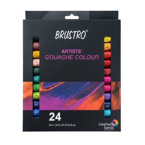 BRUSTRO, Gouache Colour - Artists | 24shads | 12 ml.