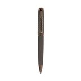 PARKER, Rollerball Pen - AMBIENT DELUXE | Grey | Rose Gold Trim.