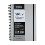 BRUSTRO, Grey Sketch Book - Toned Paper.