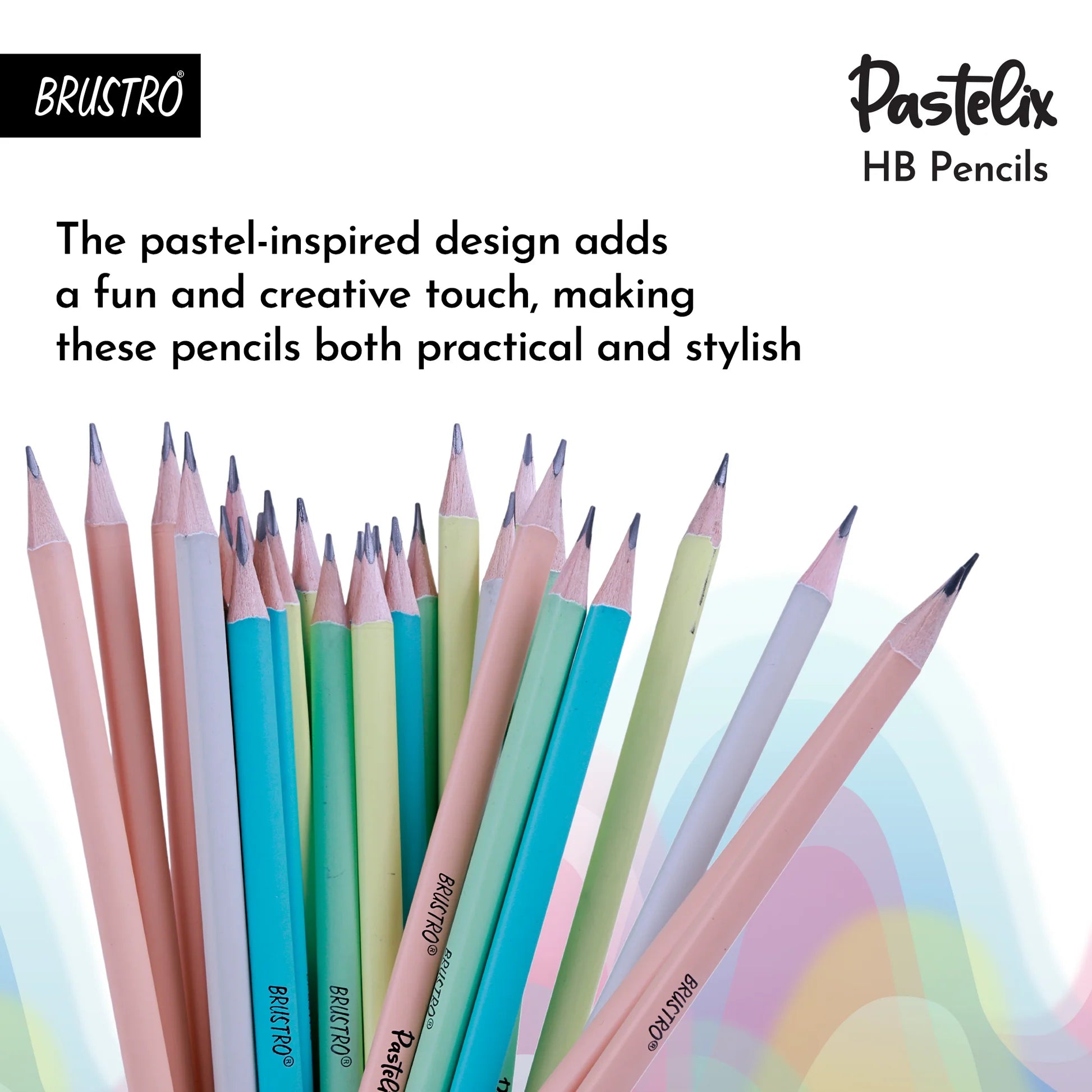 BRUSTRO, HB Pencil - Pastelix | 30pc.