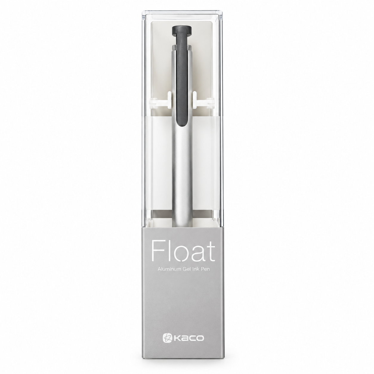 KACO, Gel Pen - FLOAT Aluminum | Black Ink | 0.5 mm.