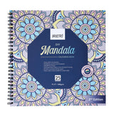 BRUSTRO, DIY Mandala Colouring Book | 9 x 9 | 160 gsm | 25 Sheet.