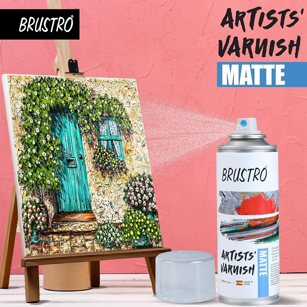 BRUSTRO, Varnish Spray - Artists | Matte | 200 ml.