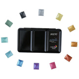 BRUSTRO, Metalic Watercolour | Half Pan | 12shades.