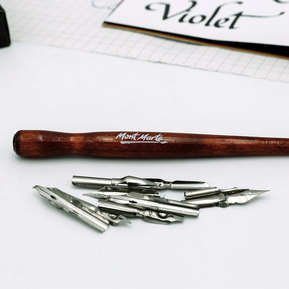 MONT MARTE, Calligraphy Dip Pen Set - Signature | 10pc.