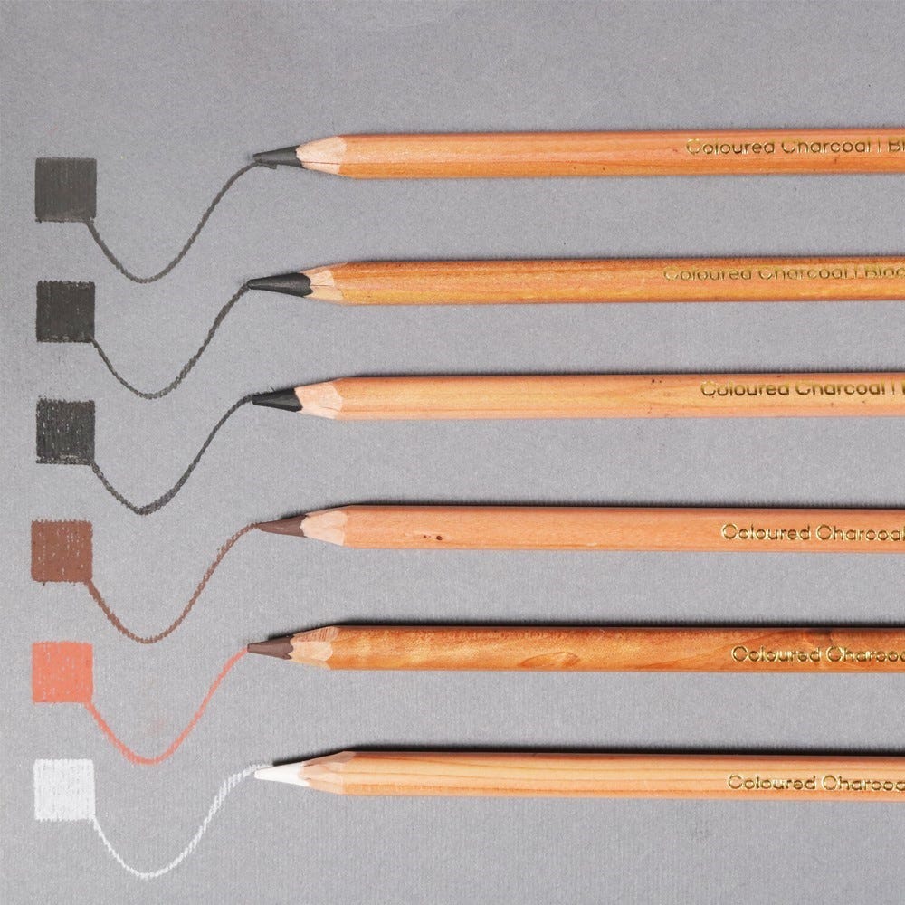 MONT MARTE, Charcoal Pencils - Signature | Coloured | 12pc.