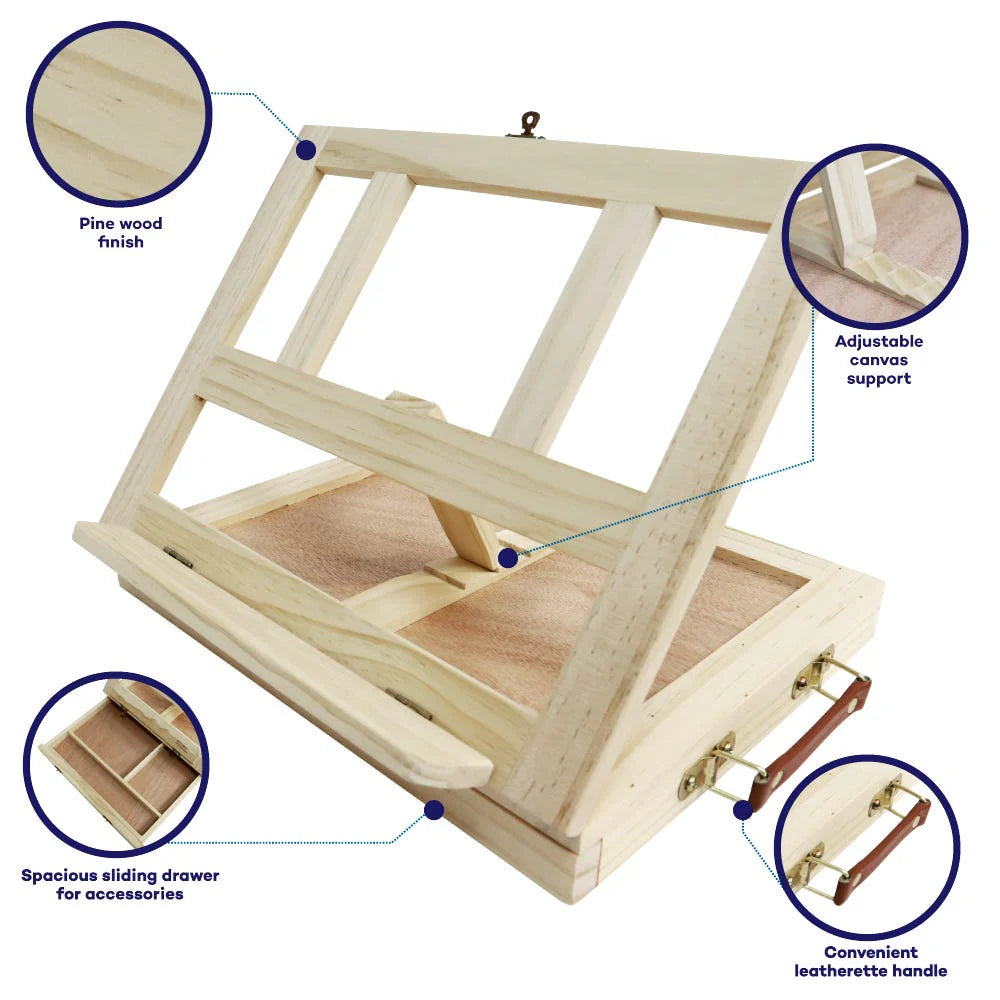 MONT MARTE, Tabletop Easel with Drawer | Signature.