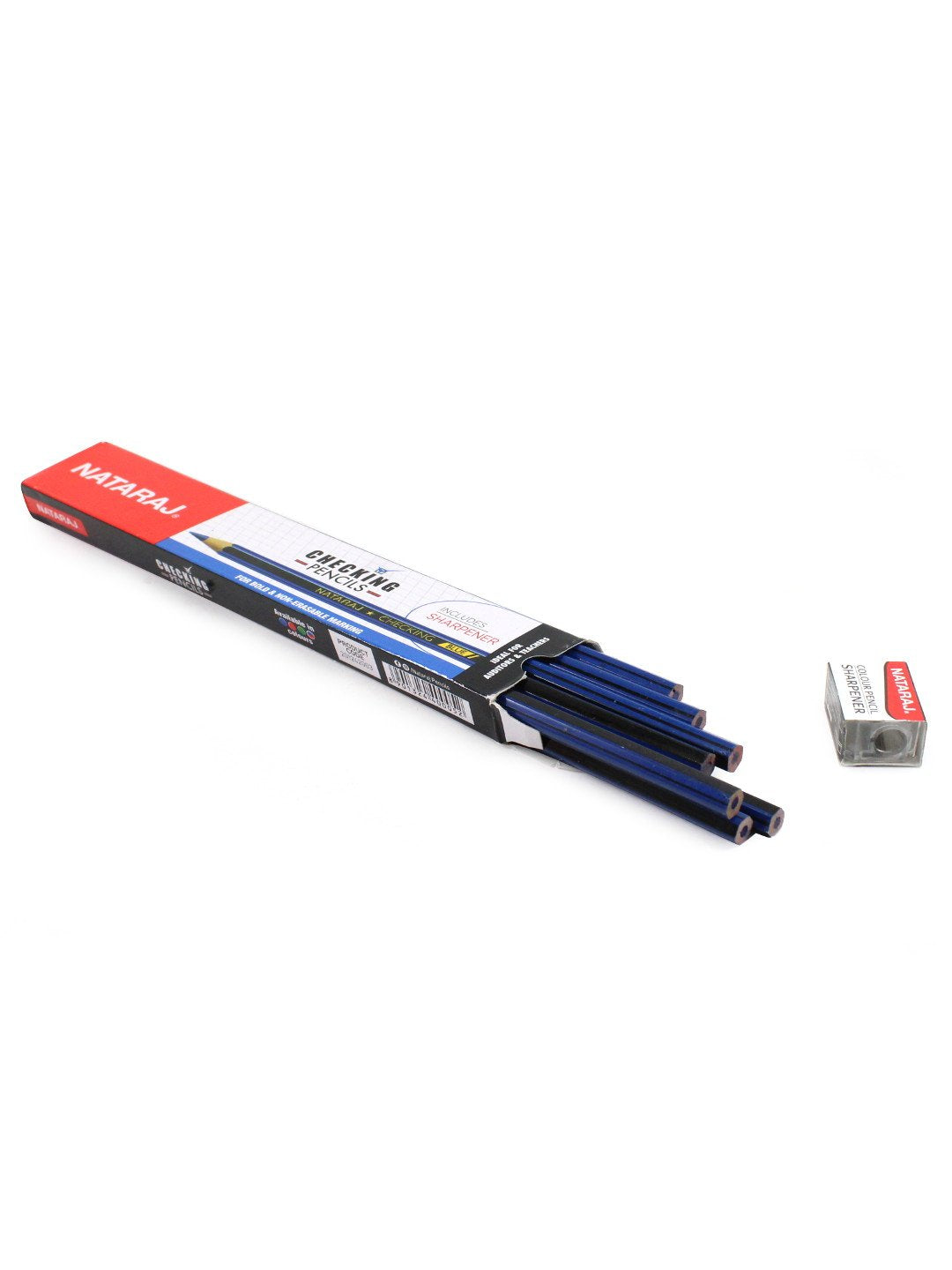 NATARAJ, Checking Pencils | BLUE | Set of 10.