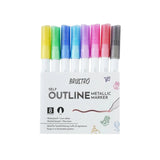 BRUSTRO, Metallic Marker | Set Of 8.