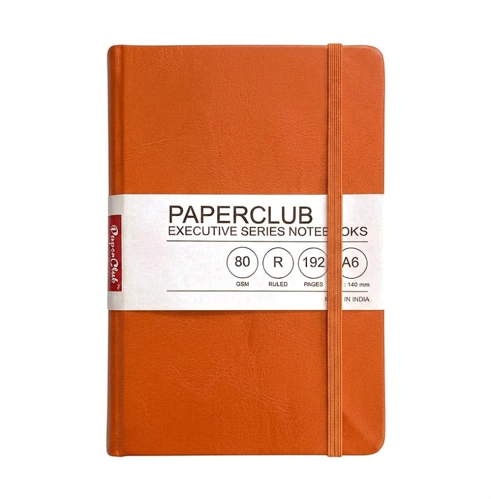 PAPERCLUB,  NoteBook - Executive Series | Ruled | A6 | 192 Pages | 80 gsm.