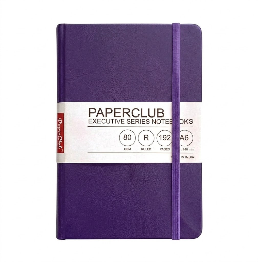 PAPERCLUB,  NoteBook - Executive Series | Ruled | A6 | 192 Pages | 80 gsm.