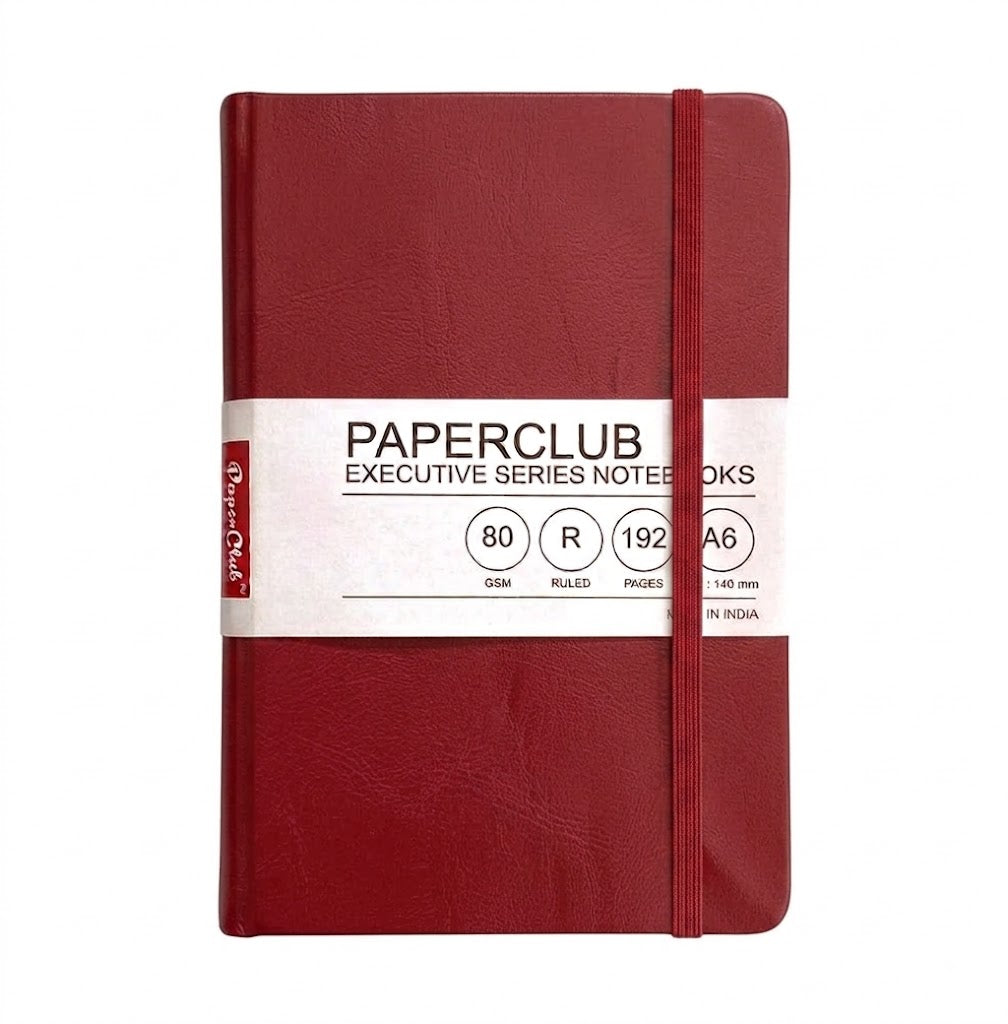 PAPERCLUB,  NoteBook - Executive Series | Ruled | A6 | 192 Pages | 80 gsm.